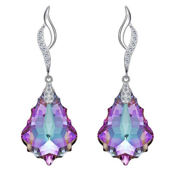 EleQueen Sterling Earrings Swarovski Crystals