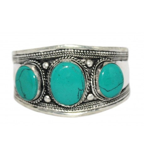 Turquoise Cuff Bracelet Tibetan BB464