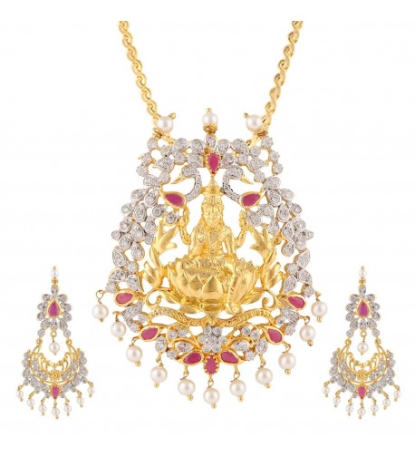 Swasti Jewels Lakshmi Necklace Earrings