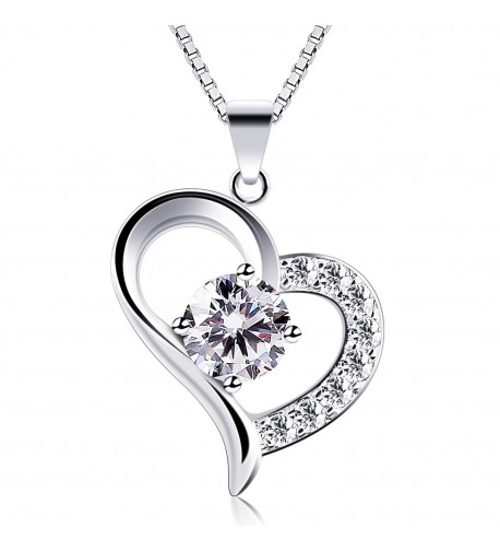 B Catcher Necklace Sterling Zirconia Valentines