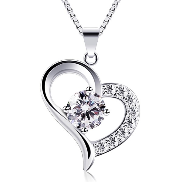 B Catcher Necklace Sterling Zirconia Valentines