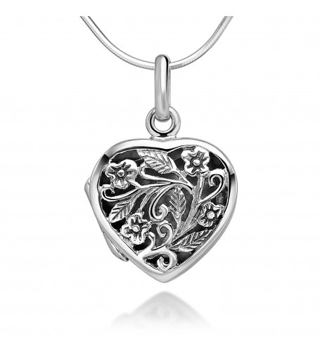 Sterling Silver Filigree Pendant Necklace