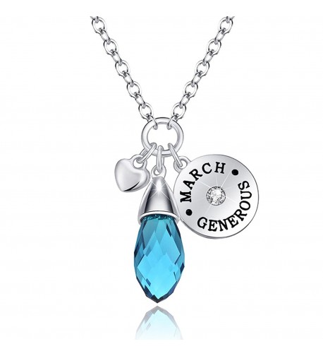 Aquamarine Birthstone Valentines Girlfriend Anniversary