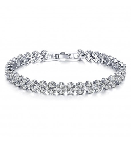 Cyntan Elegant Rhinestone Stretch Bracelet