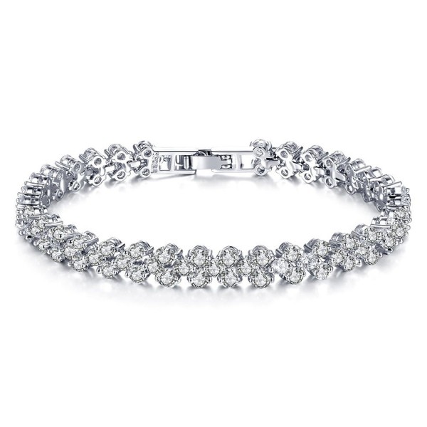 Cyntan Elegant Rhinestone Stretch Bracelet