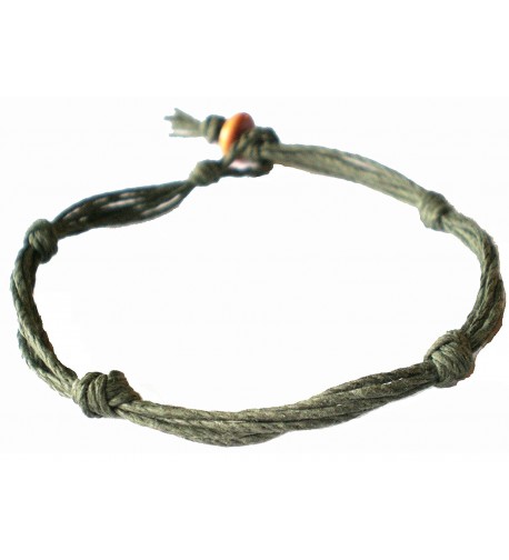Army Green Love Knot Anklet