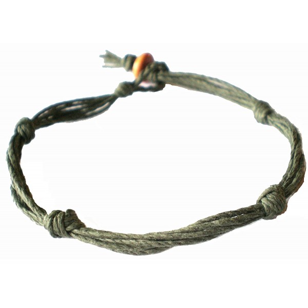 Army Green Love Knot Anklet
