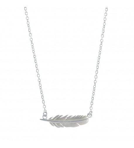 Boma Sterling Silver Feather Necklace