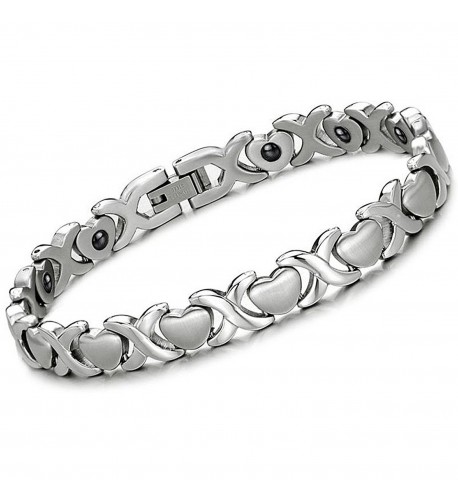 Stainless Magnetic Infinity Bracelet Hematite