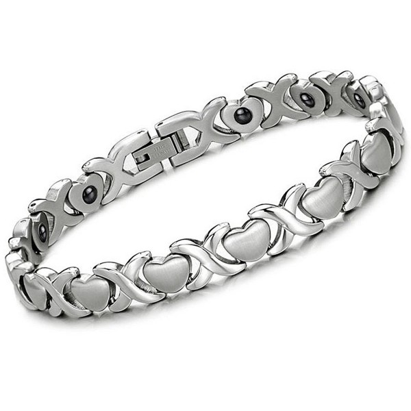 Stainless Magnetic Infinity Bracelet Hematite