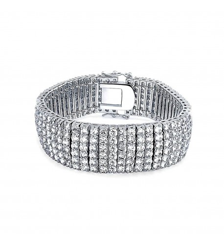 Bling Jewelry Bridal Bracelet Rhodium