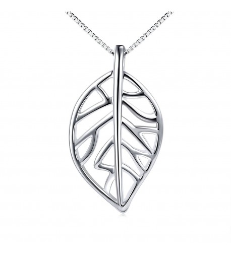 Sterling Silver Symbol Leaves necklace