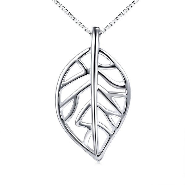 Sterling Silver Symbol Leaves necklace
