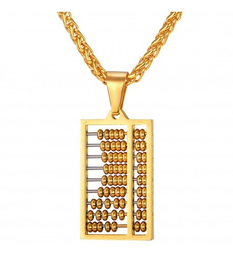U7 Abacus Pendant Personalized Necklace
