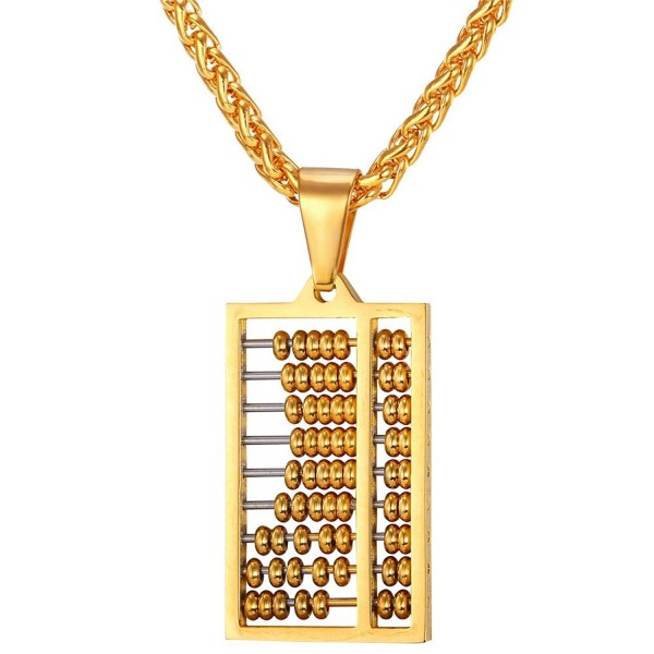 U7 Abacus Pendant Personalized Necklace