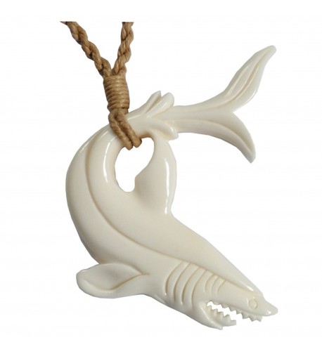 Hawaiian Jewelry Shark Carved Necklace