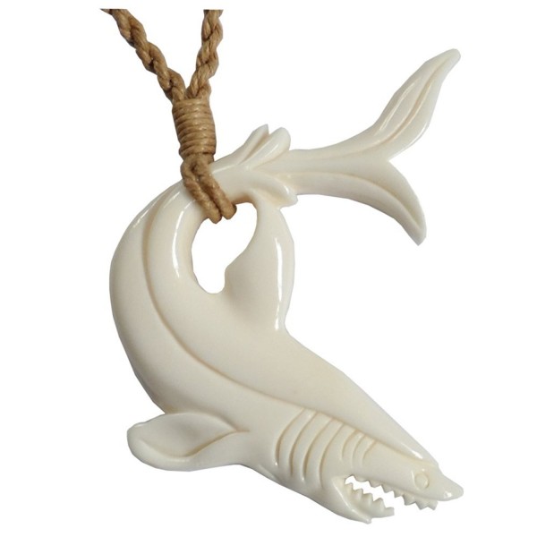 Hawaiian Jewelry Shark Carved Necklace