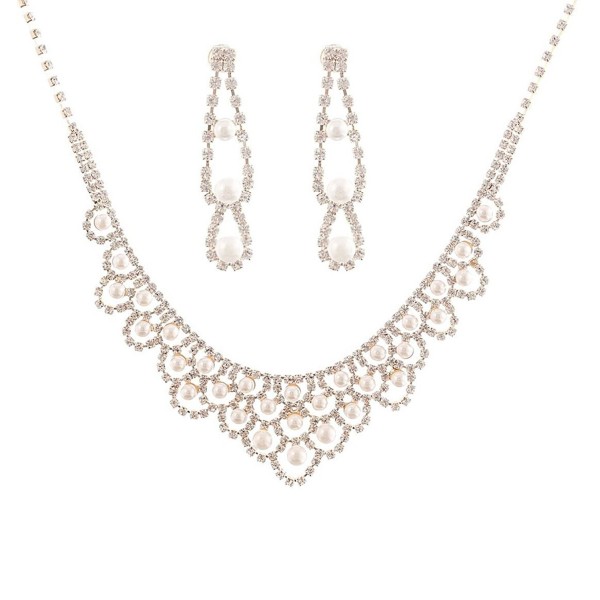 NLCAC Crystal Necklace TearDrop Earrings NLCAC Crystal Necklace TearDrop Earrings