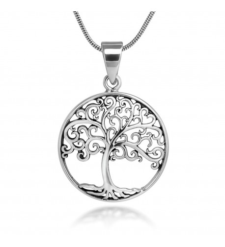 Sterling Silver Filigree Pendant Necklace