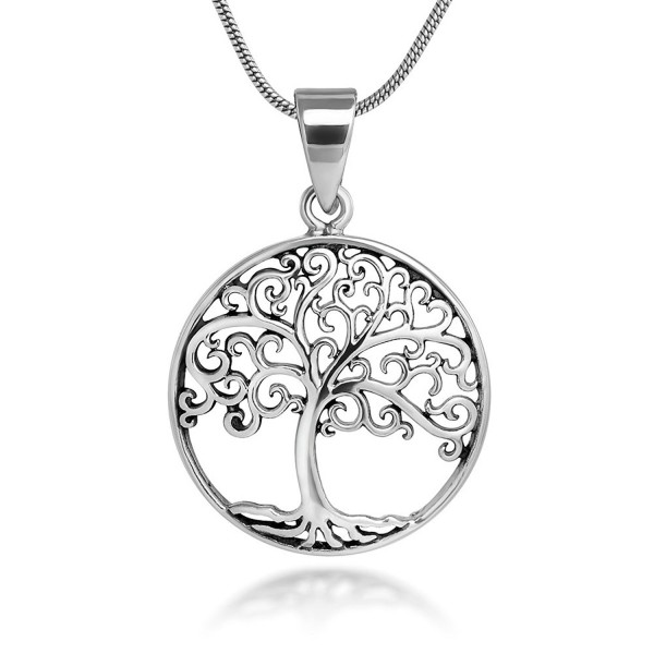 Sterling Silver Filigree Pendant Necklace