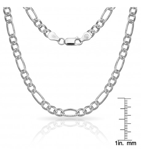 Sterling Silver Figaro Chain Anklet