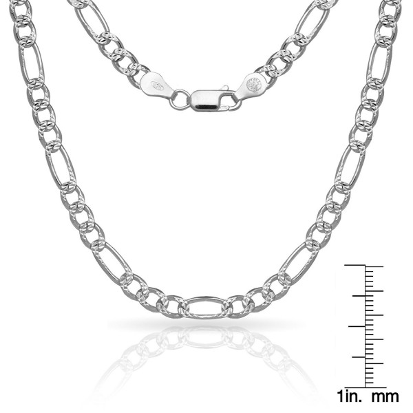 Sterling Silver Figaro Chain Anklet