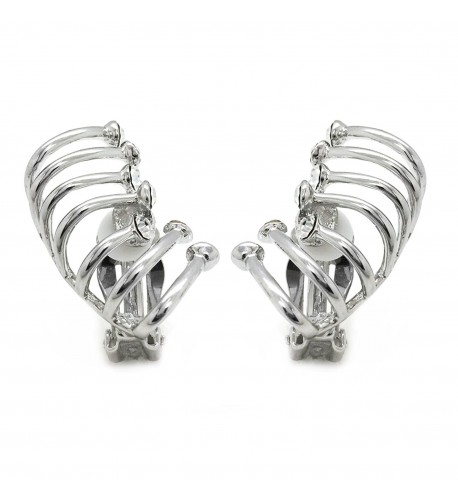 Climber Earrings Crystal Crawler Rhodium