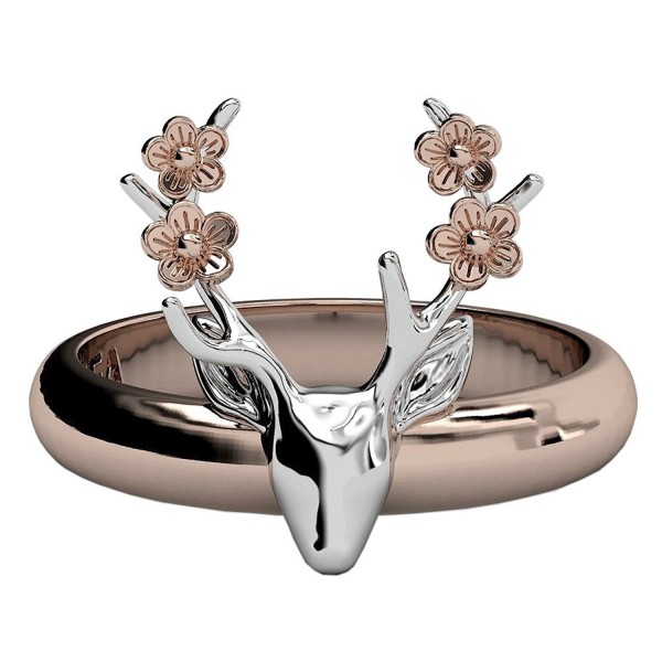 Antler Vintage Statement Flower Rings