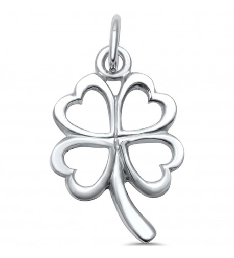 Sterling Silver Plain Clover Pendant