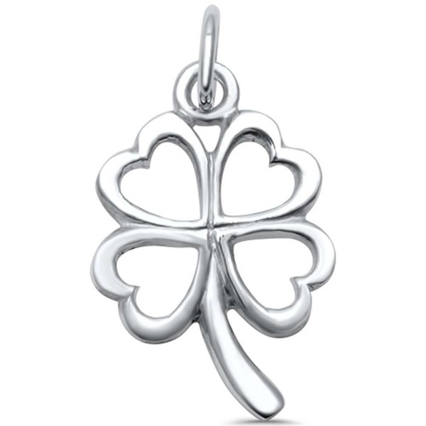 Sterling Silver Plain Clover Pendant