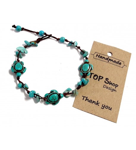 Turtle Turquoise Anklet Bracelet cm Handmade