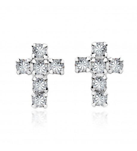 Petite Zirconia Sterling Silver Earrings