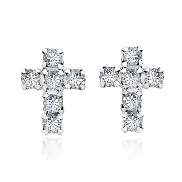 Petite Zirconia Sterling Silver Earrings