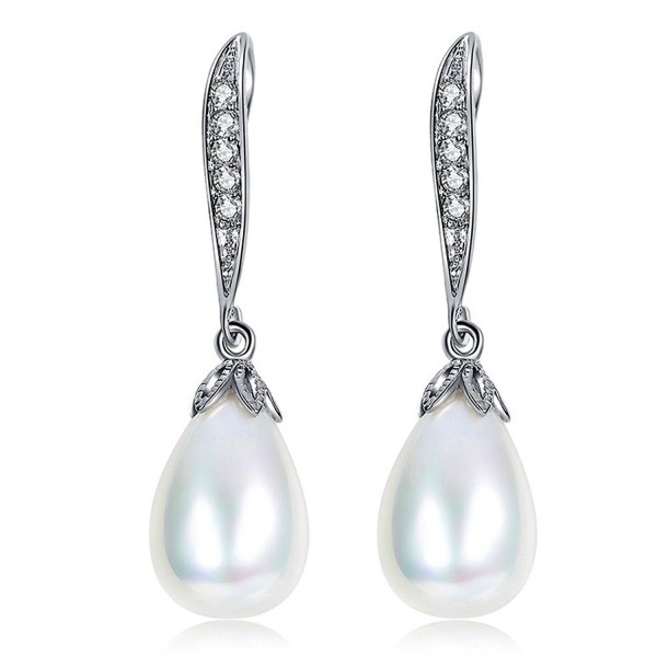 Simulated Plated Wedding Dangle Earrings Simulated Plated Wedding Dangle Earrings