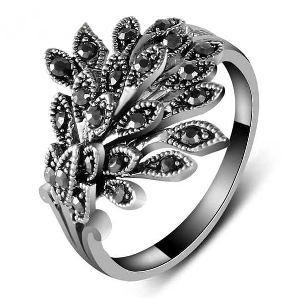 Yfnfxl Marcasite Rhinestone Statement Cocktail