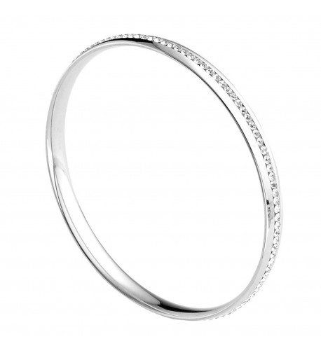 Stainless Silvery Eternity Bracelet Diameter