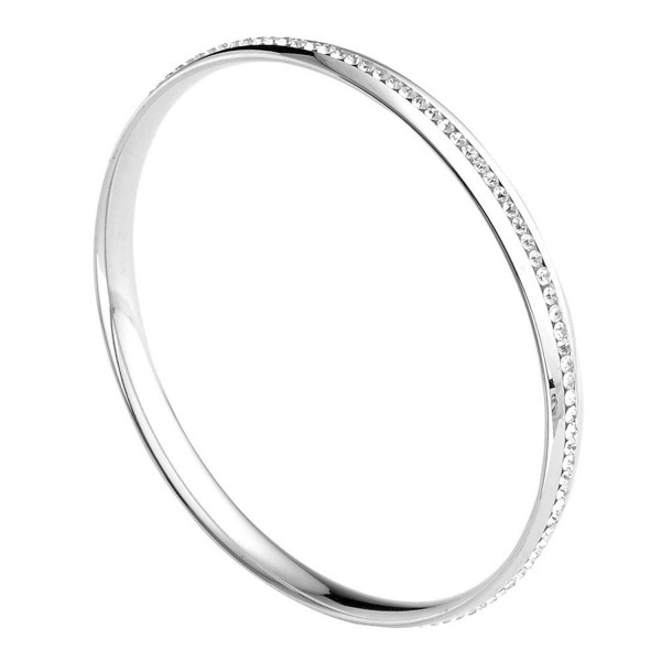 Stainless Silvery Eternity Bracelet Diameter