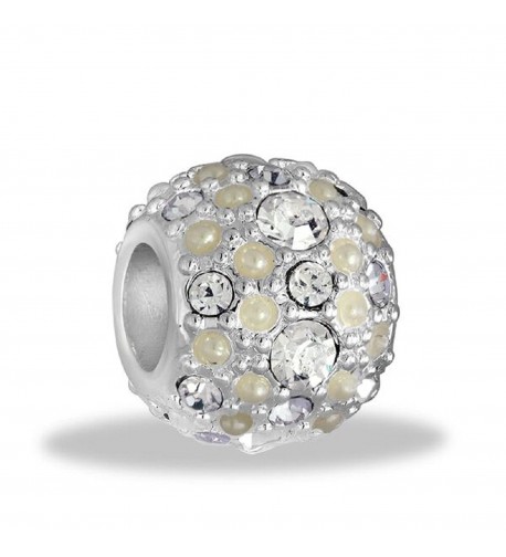 DaVinci Pearl Clear Stones Bead