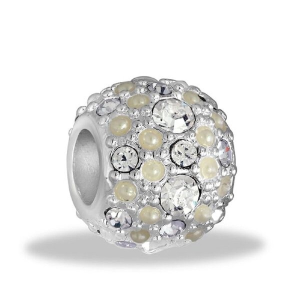 DaVinci Pearl Clear Stones Bead