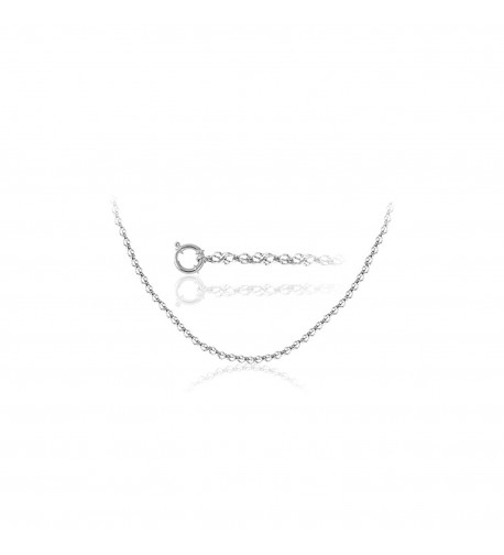 Singapore Chain White Gold inches