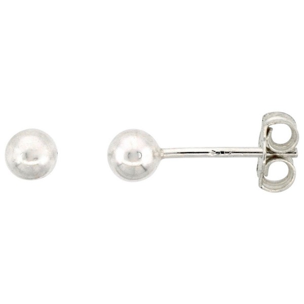 Sterling Silver Ball Stud Earrings