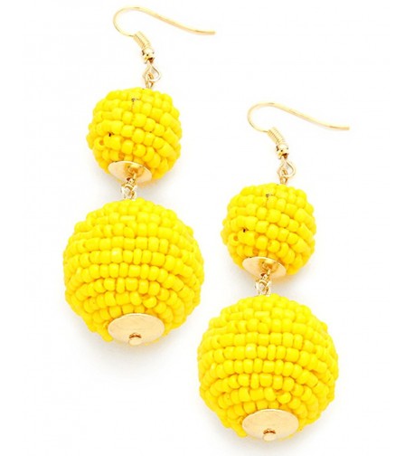 Womens Double Lantern Pierced Earrings