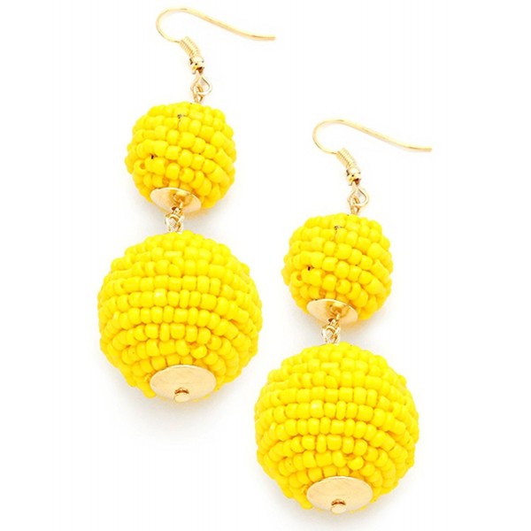 Womens Double Lantern Pierced Earrings