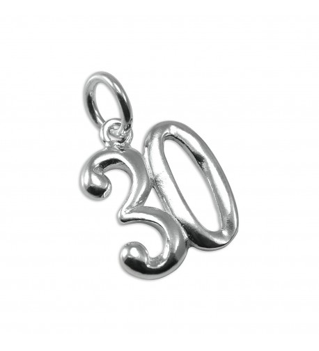 Sterling Silver Birthday Number Aniversary