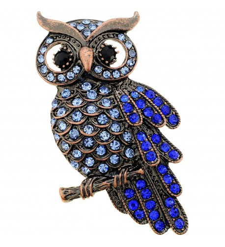 Vintage style Sapphire Bird Brooch