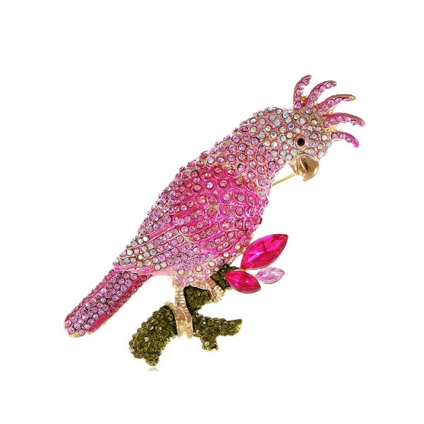 Alilang Womens Rhinestones Tropical Cockatoo