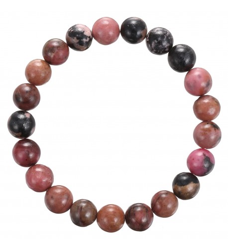 BRCbeads Bracelets Rhodonite Gemstones Birthstone