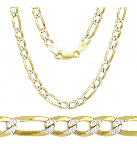 Plated Italian Sterling Diamond Cut Necklace