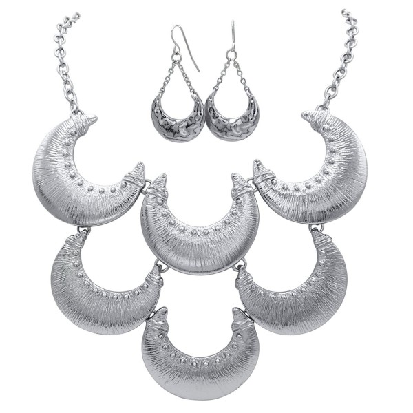 Abstract Statement Boutique Necklace Earrings