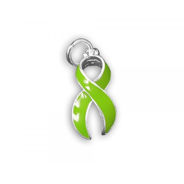 Green Ribbon Charm Large Retail